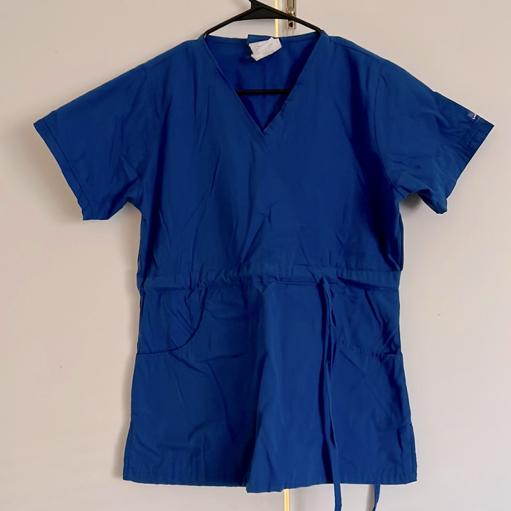 2 sets of Buttersoft scrubs. Royal blue. Size S